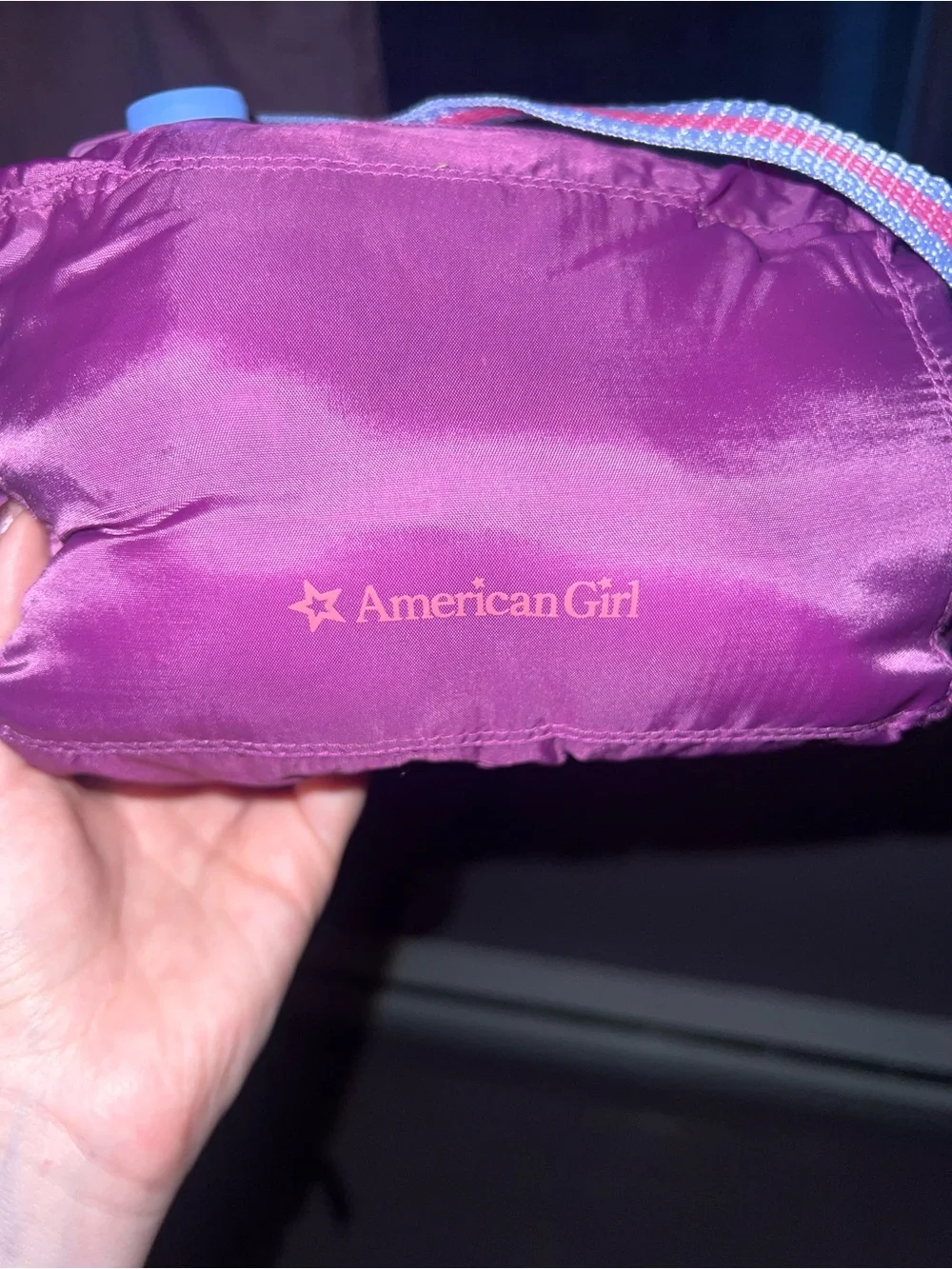 American Girl Pink Floral Sleeping Bag